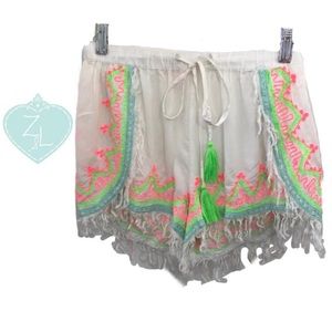 Z&L Europe LIKE NEW Boho Beach Shorts in S/M